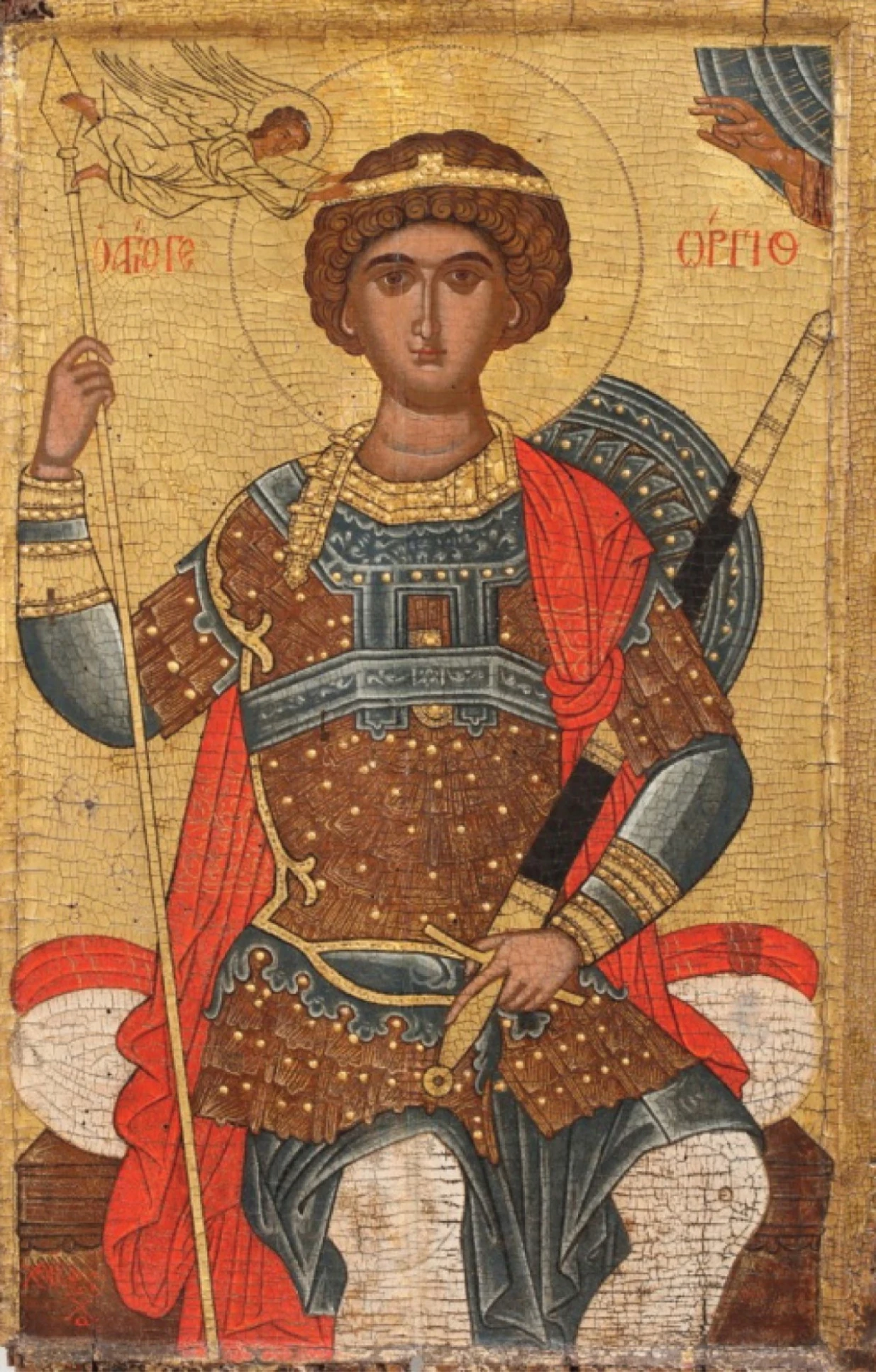 St George Crowned on Throne