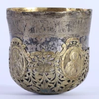 Silver cup (Chalice without its bottom part)