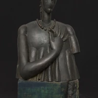 Woman with necklace